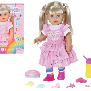 عروسک دخترانه 36 سانتی بیبی بورن Baby Born مدل Kindergarten Little Sister-اسباب بازی عروسک دخترانه